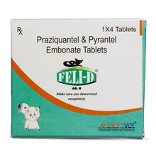 Areion Vet Feli D Kitten Deworming Tablets Pack Of 4 Tablets - Image 2