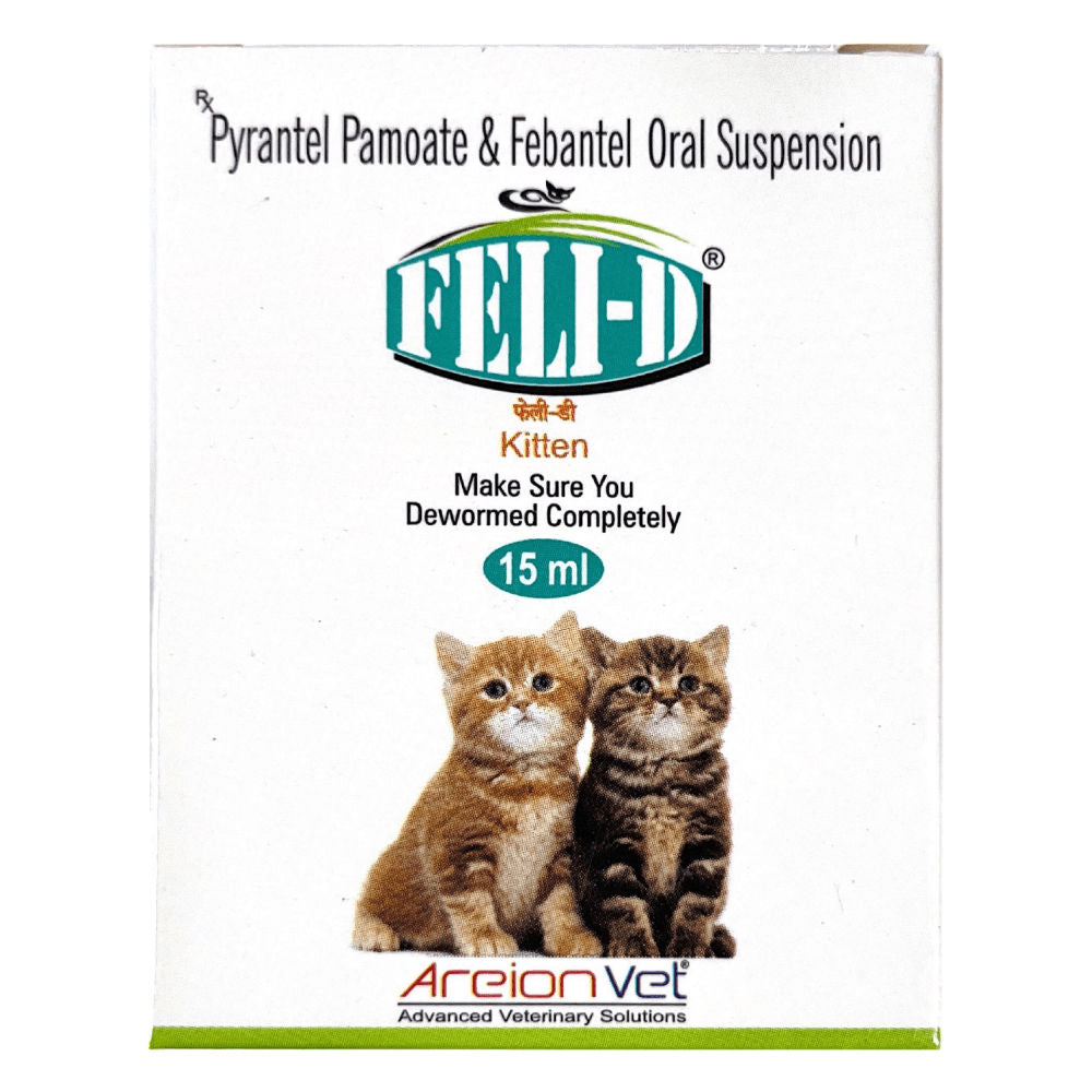 Areion Vet Feli D Deworming Suspension - Image 2