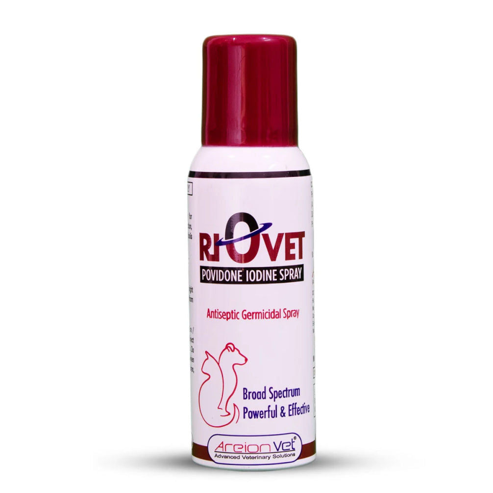 Areion Vet Riovet Spray Povidone Iodine For Dogs And Cats