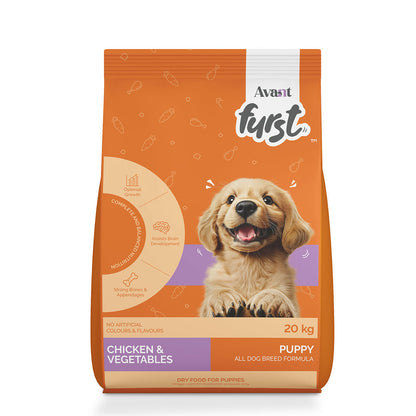Avant Furst Chicken and Vegetable Puppy Dry Food — detail shot
