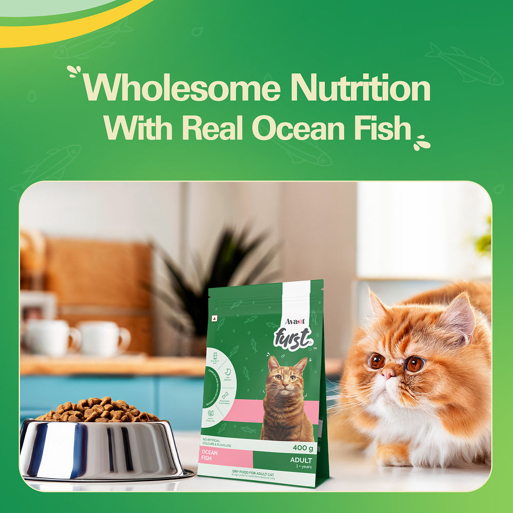 Avant Furst Ocean Fish Flavour Adult Cat Dry Food — detail shot