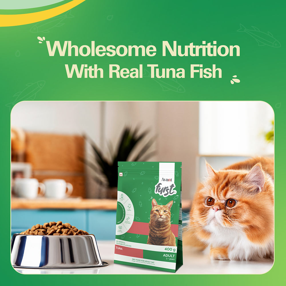 Avant Furst Tuna Fish Flavour Adult Cat Dry Food — back view