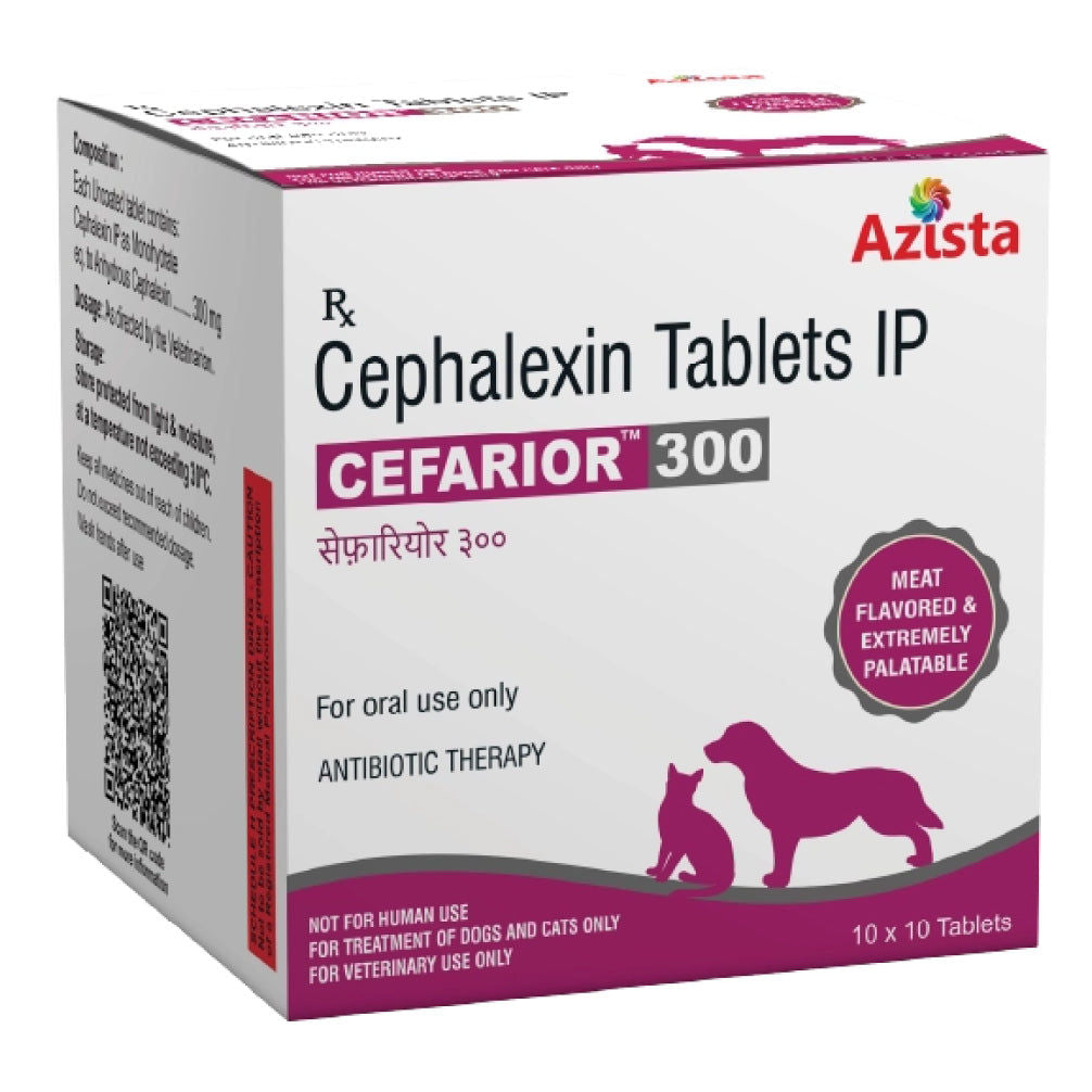 Azista Cefarior 300Mg Tablets For Dogs Cats
