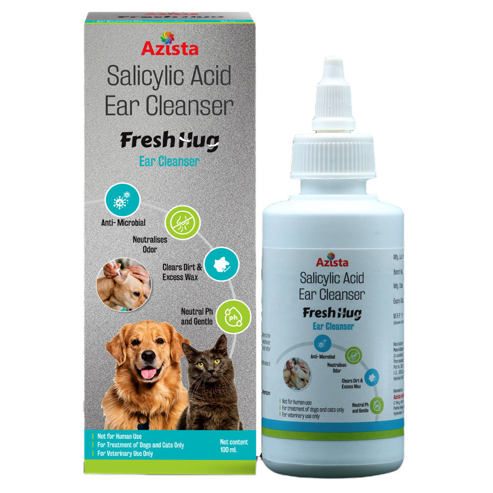 Azista Fresh Hug Ear Cleanser For Dogs Cats