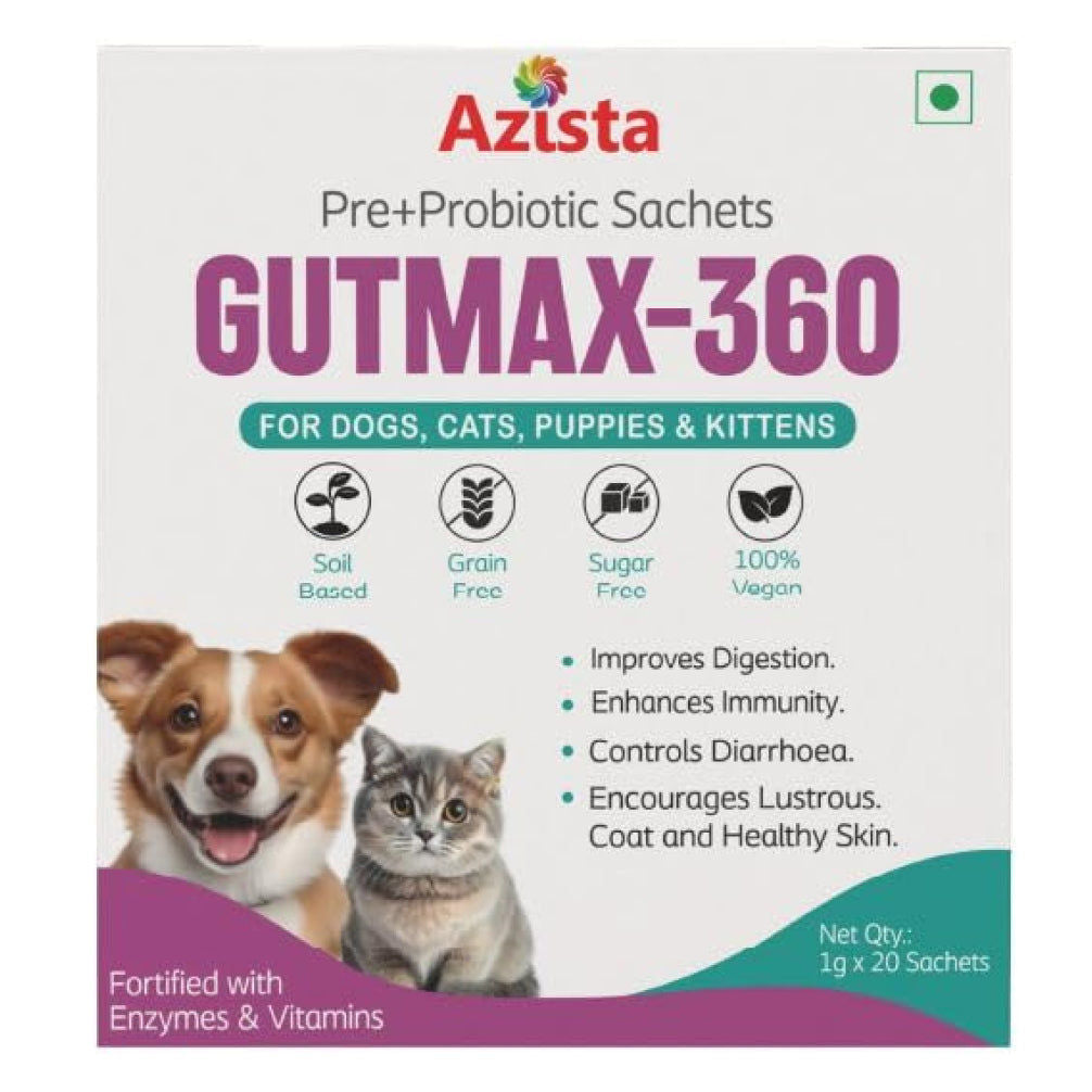 Azista Gutmax 360 Sachets For Dogs Cats