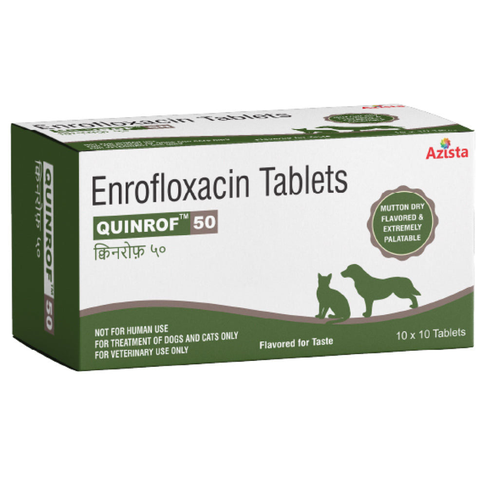 Azista Quinrof 50Mg Tablets For Dogs Cats