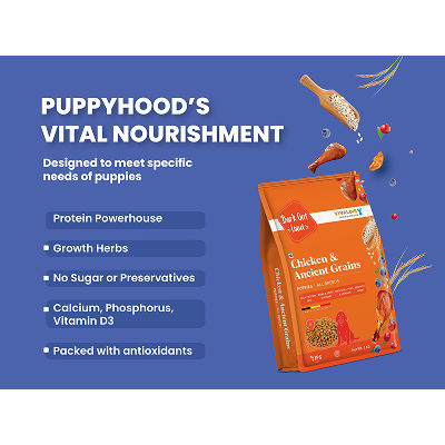 Bark Out Loud Chicken & Ancient Grains Puppy Dry Food — side view