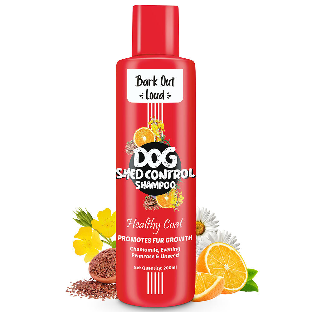 Bark Out Loud Healthy Coat Shed Control Shampoo For Dogs
