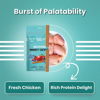 Bark Out Loud Immunity Multi Vitamin Chew Stix for Dogs and Cats — detail shot