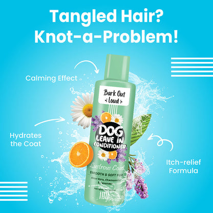 Bark Out Loud Lustrous Coat Leave in Conditioner for Dogs — side view