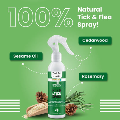 Bark Out Loud Natural Flea & Tick Spray for Dogs and Cats — side view