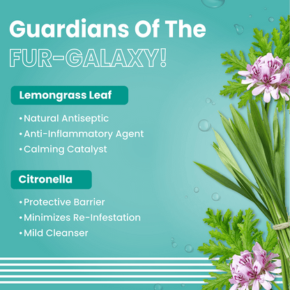 Bark Out Loud Tick & Flea Shampoo for Dogs and Cats — detail shot