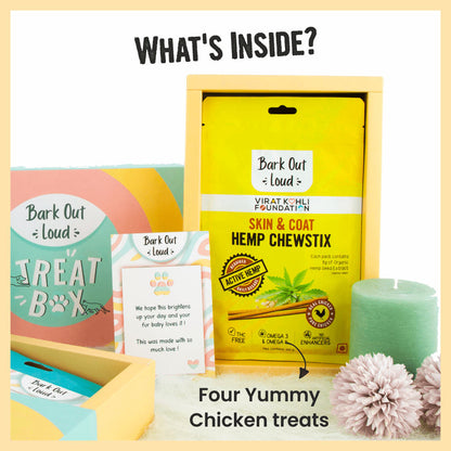Bark Out Loud Treat Box for Dogs and Cats — side view