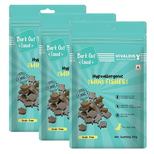 Bark Out Loud by Vivaldis Mini Fishes Grain Free & Hypoallergenic Dog Treats — image 6