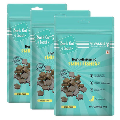Bark Out Loud by Vivaldis Mini Fishes Grain Free & Hypoallergenic Dog Treats — image 6