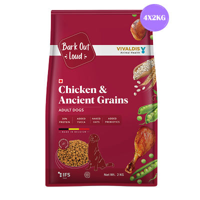 bark-out-loud-chicken-ancient-grains-adult-dog-dry-food 8kg (4x2kg)