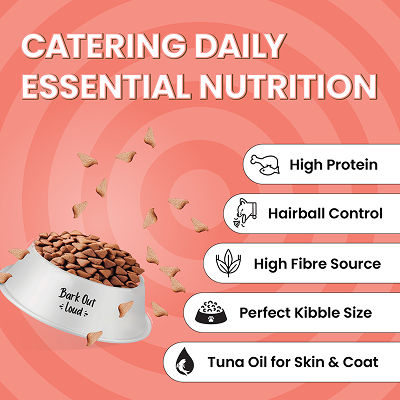 Bark Out Loud Essentials Real Fish Adult Cat Dry Food — detail shot