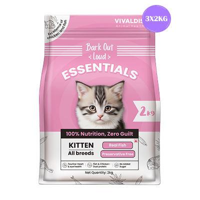Bark Out Loud Essentials Real Fish Kitten Dry Food Bgb