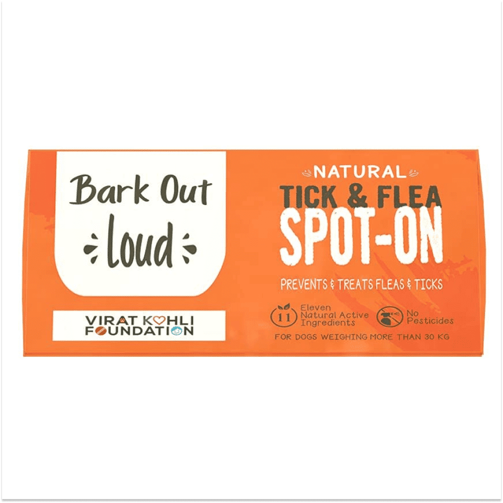 Bark Out Loud Natural Tick & Fleas Spot On Solution for Dogs and Cats — side view
