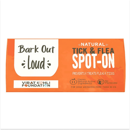Bark Out Loud Natural Tick & Fleas Spot On Solution for Dogs and Cats — side view