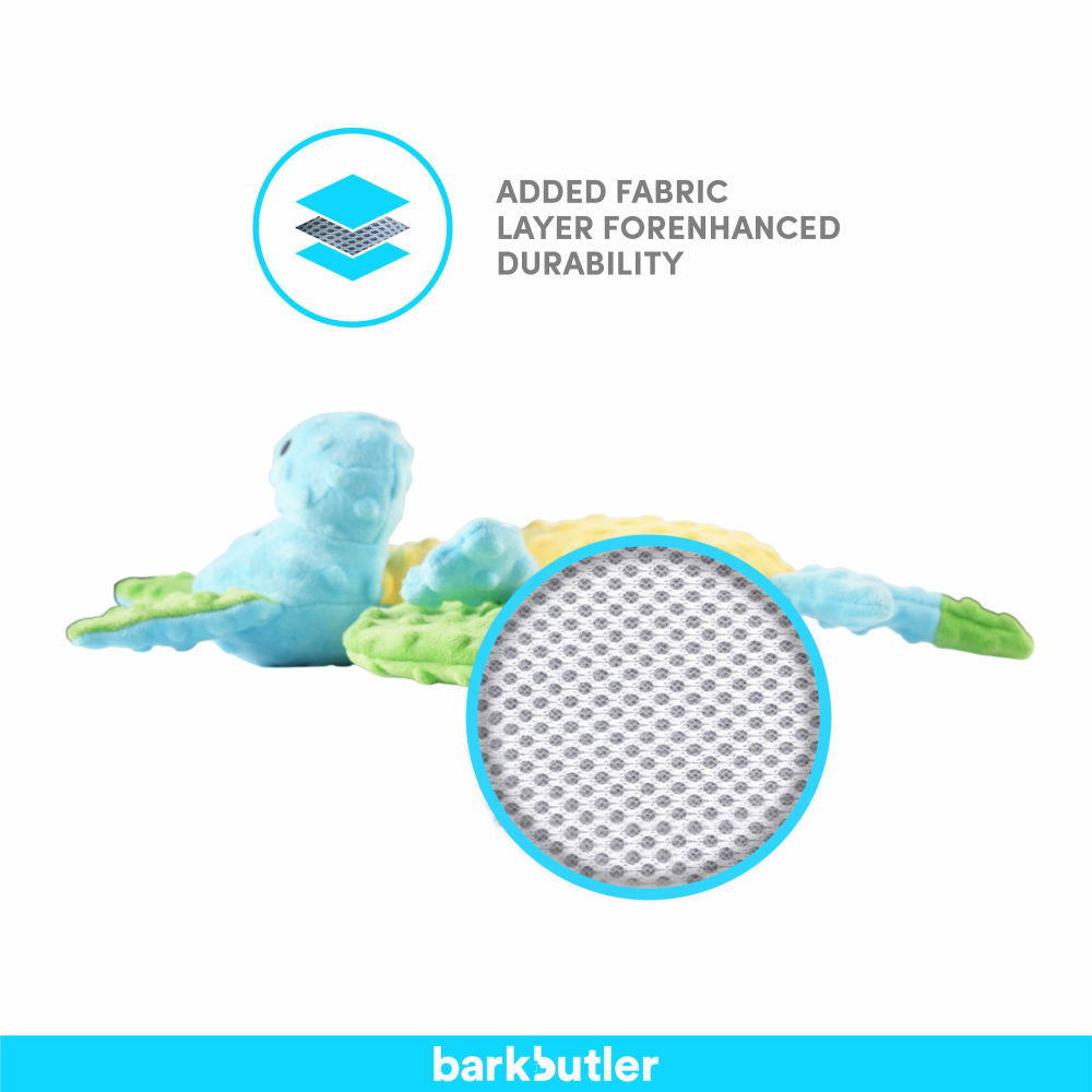 Barkbutler Pookie The Dragon Plush Toy for Dogs | For Medium Chewers — detail shot