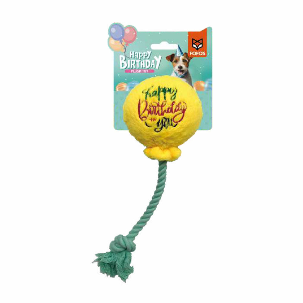 Fofos Birthday Balloon Plush Toy For Dogs