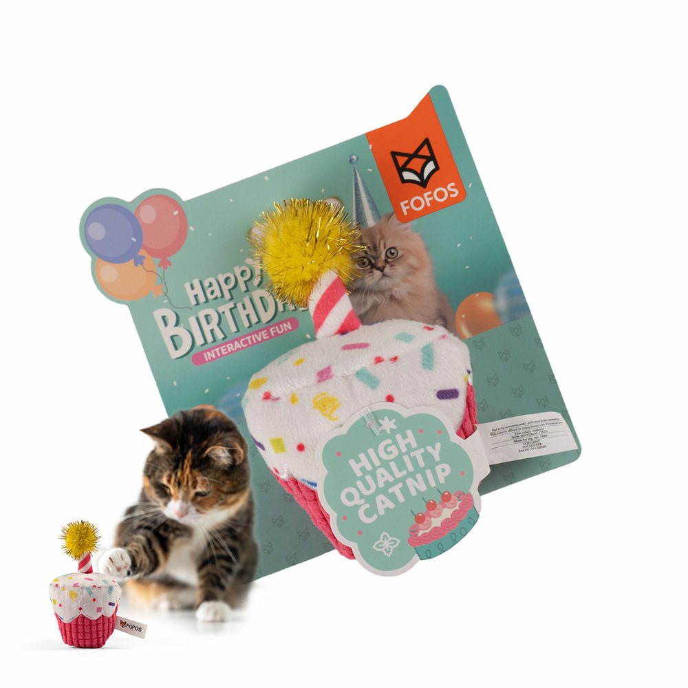 Fofos Birthday Cake Catnip Toy For Cats
