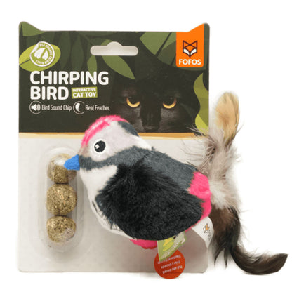 Fofos Black Bird With Catnip Balls Interactive Toy For Cats