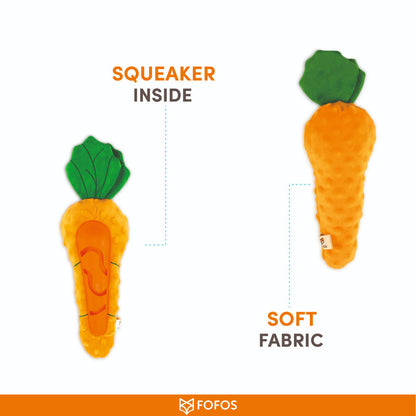Barkbutler x Fofos Carrot Treat Toy for Dogs — detail shot