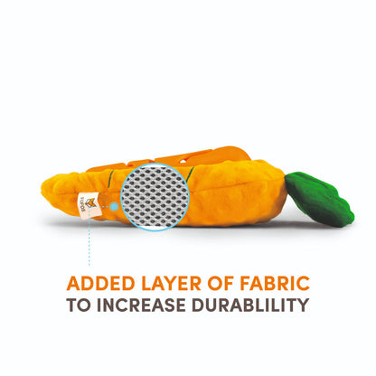 Barkbutler x Fofos Carrot Treat Toy for Dogs — in use