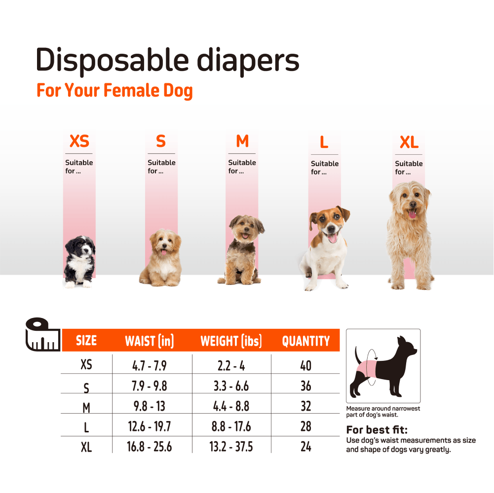 Barkbutler x Fofos Diaper for Female Dogs — side view