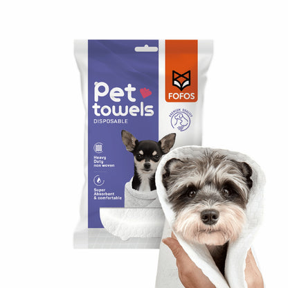 Fofos Disposable Pet Towels For Dogs
