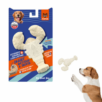 Barkbutler x Fofos Durable Lobster Chew Toy for Dogs — side view