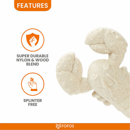 Barkbutler x Fofos Durable Lobster Chew Toy for Dogs — detail shot