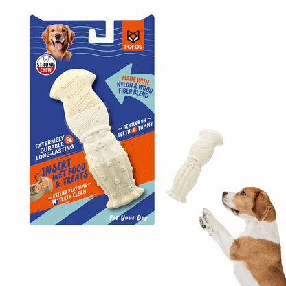 Barkbutler x Fofos Durable Sea Bass Chew Toy for Dogs — side view
