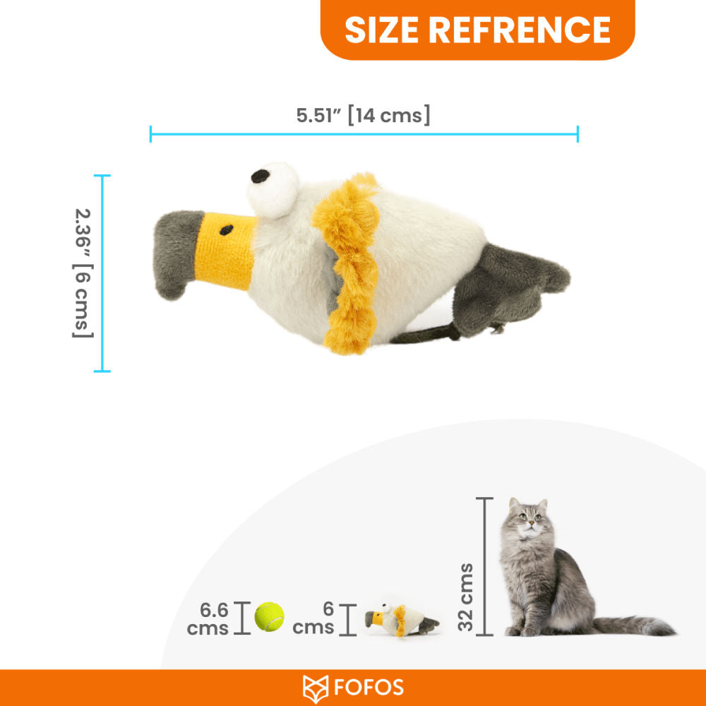 Fofos Eagle With Catnip Balls Interactive Toy For Cats - Image 3