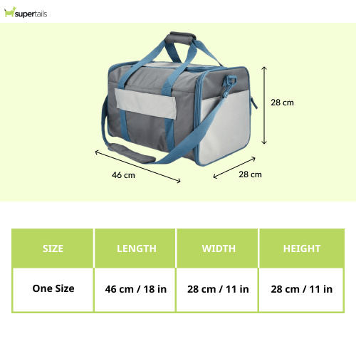 Barkbutler x Fofos Expandable Foldable Carrier for Dogs and Cats — side view