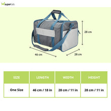 Fofos Expandable Foldable Carrier For Dogs And Cats Grey Blue - Image 2