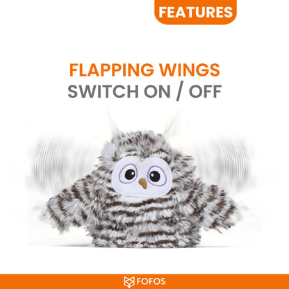 Fofos Flapping Owl Chirping Interactive Toy For Cats - Image 3