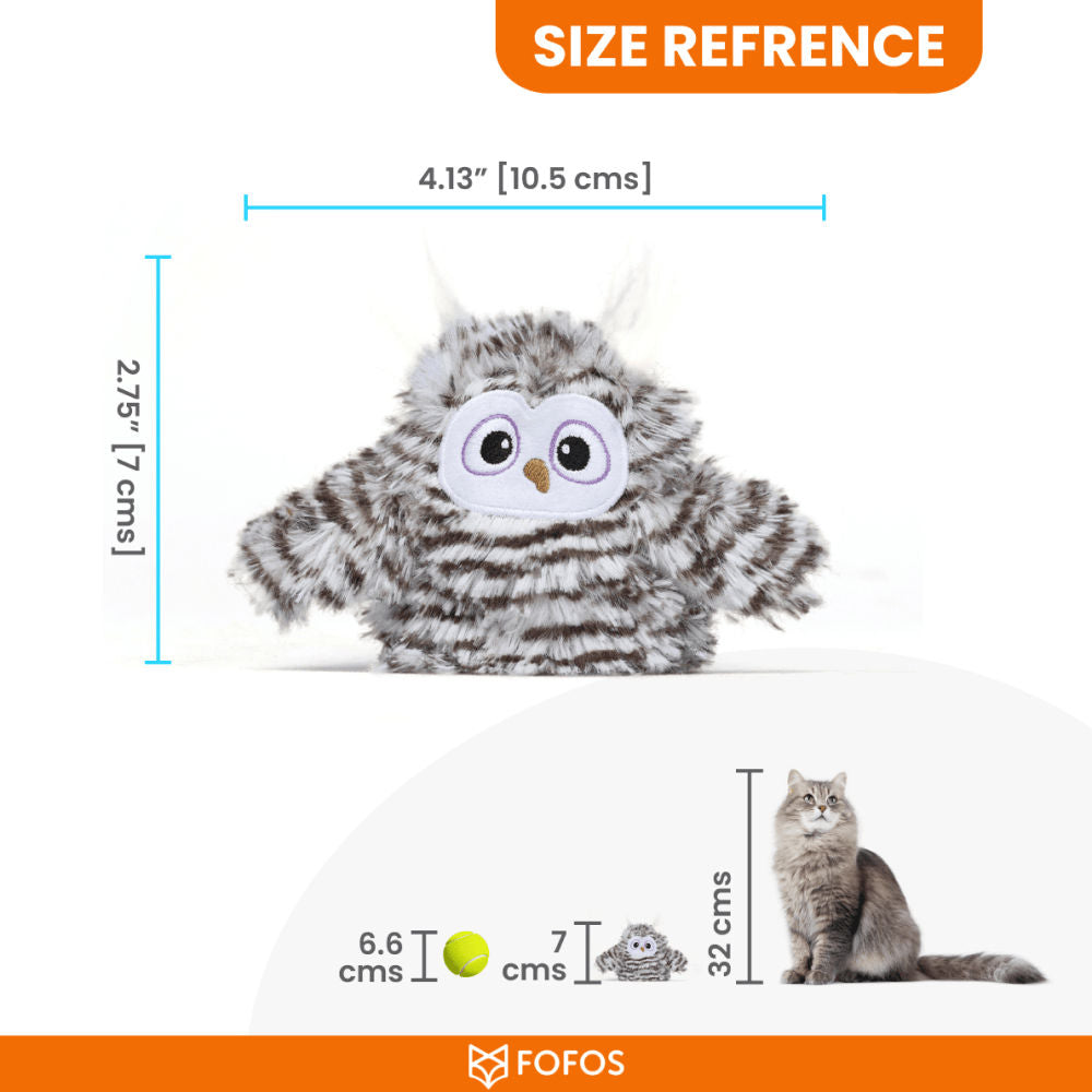 Fofos Flapping Owl Chirping Interactive Toy For Cats - Image 5