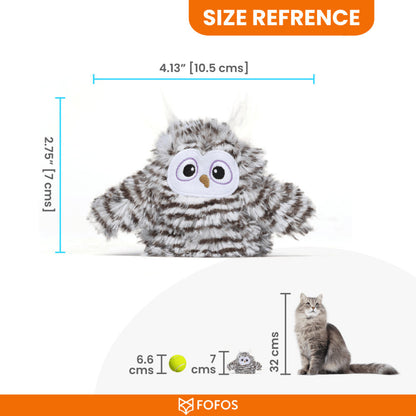 Fofos Flapping Owl Chirping Interactive Toy For Cats - Image 5