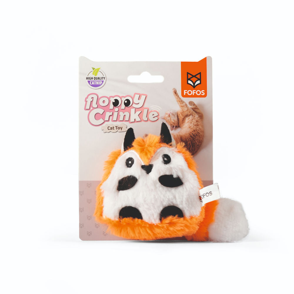 Fofos Floppy Crinkle Fox Catnip Toy For Cats