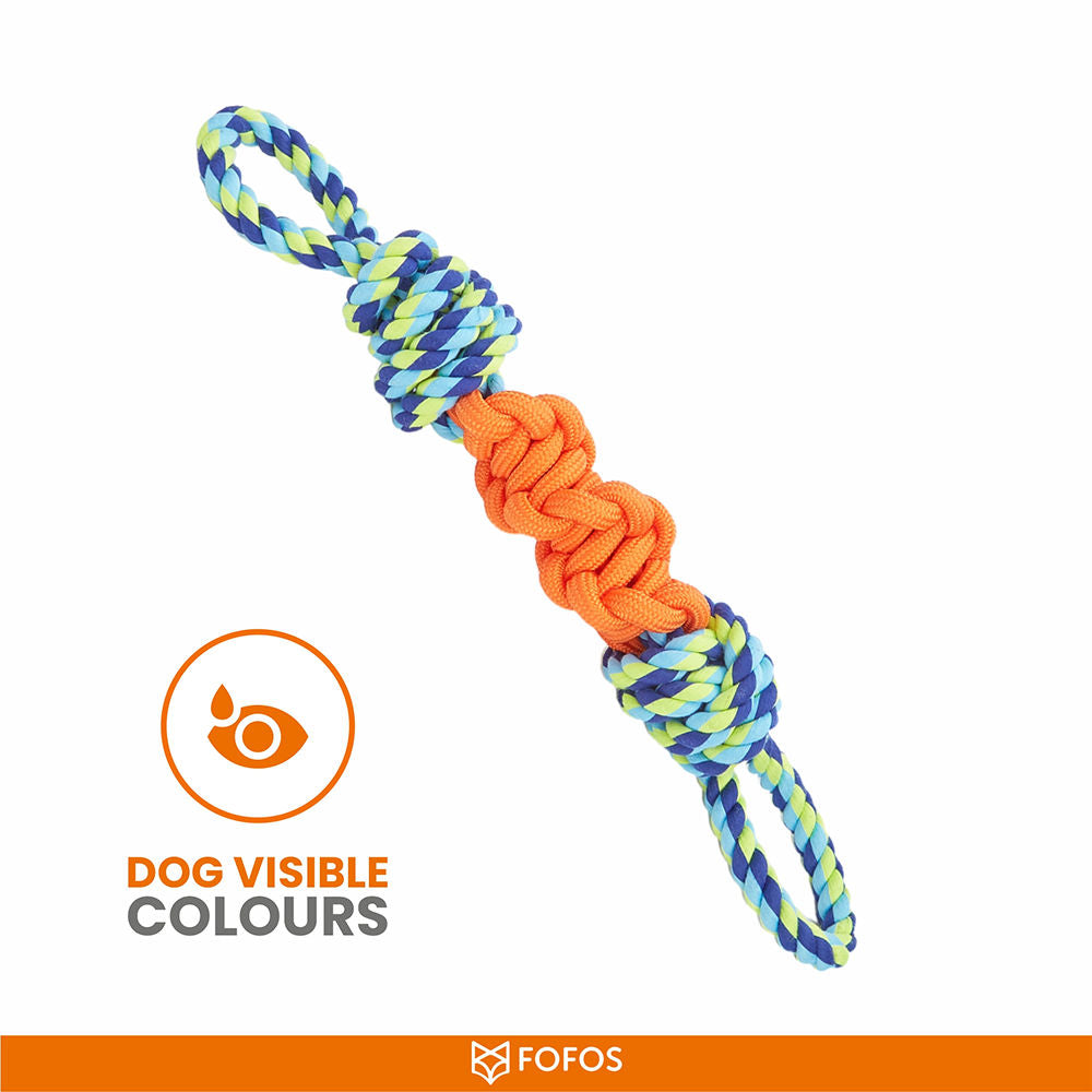 Barkbutler x Fofos Flossy Rope Toy for Dogs — detail shot