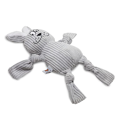 Barkbutler x Fofos Fluffy Rabbit Toy for Dogs — in use