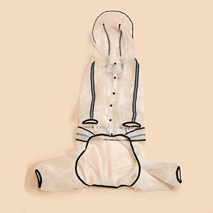 Fofos Four Leg Raincoat For Pets Black - Image 4