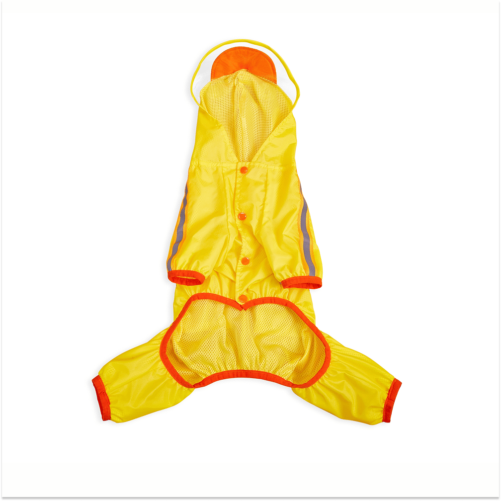 Barkbutler X Fofos Four Leg Duck Raincoat For Dogs Yellow - Image 3