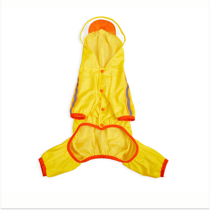 Barkbutler X Fofos Four Leg Duck Raincoat For Dogs Yellow - Image 3