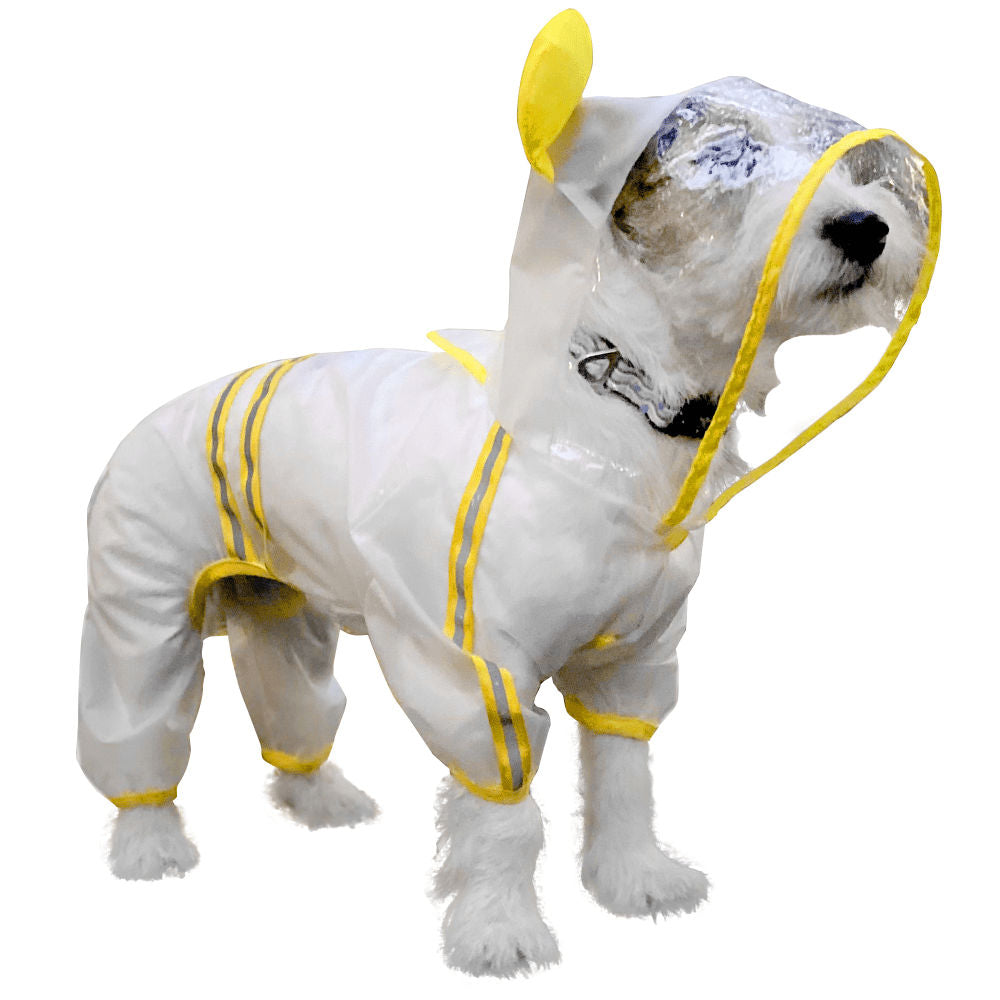 Fofos Four Leg Raincoat For Dogs Yellow