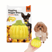 Barkbutler X Fofos Giggling Vegi Bites Pumpkin Squeaky Chew Toy For Dogs