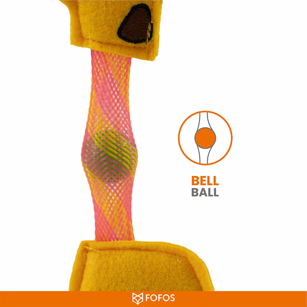 Barkbutler x Fofos Giraffe Flick Tube Catnip Toy for Cats — detail shot